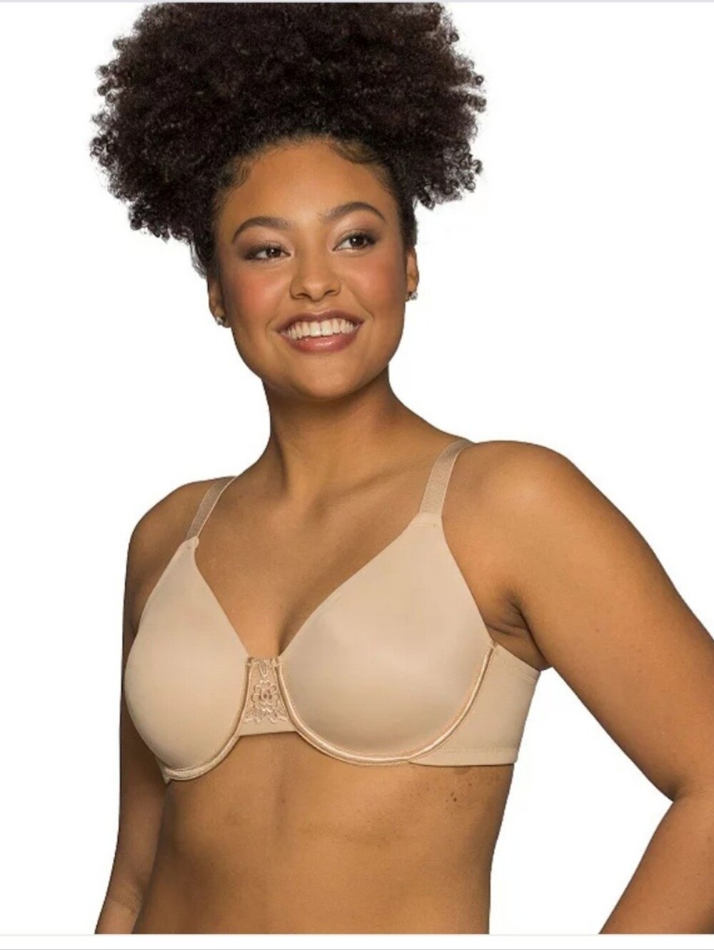Vanity Fair Full Coverage Beauty Bavk Seamless Bra New Nude 40H Minimize